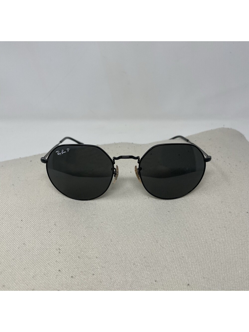 Ray-Ban Jack Polished Black/Black Polarized 53 mm Sunglasses RB3565 002/48 53-20
